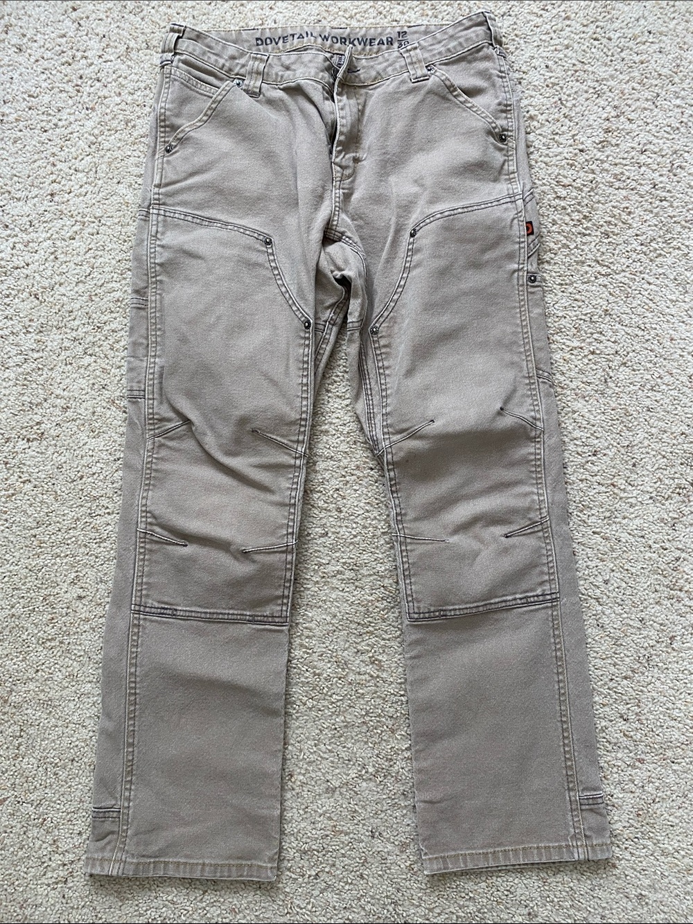 Dovetail Workwear Britt Utility Khaki Pants. 12/30.